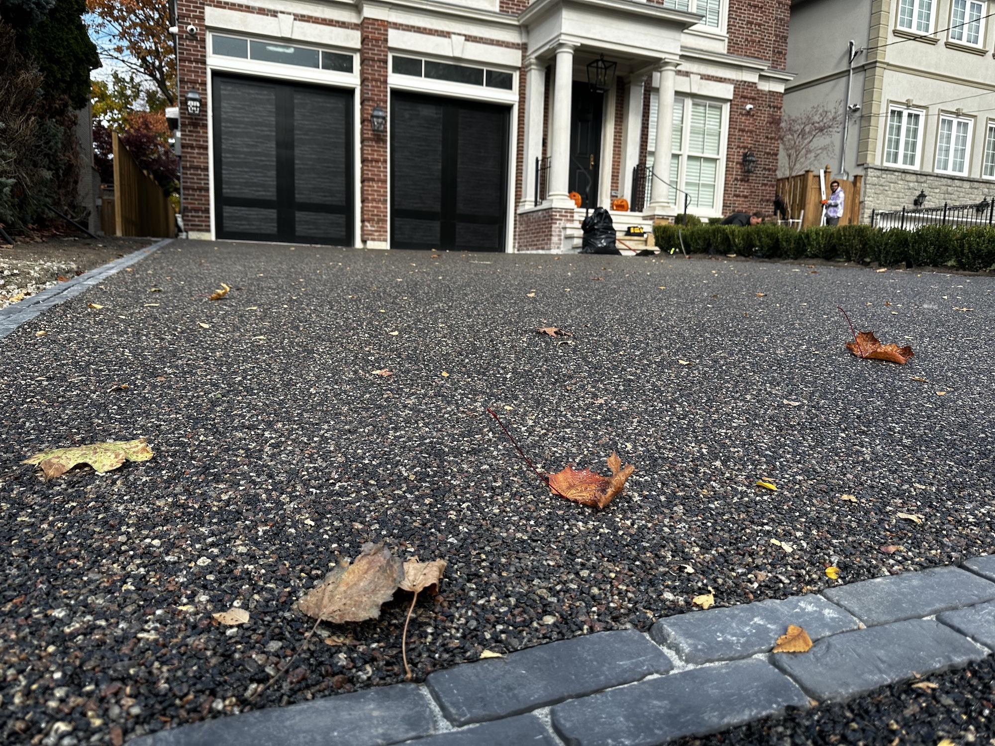 Resin Bound Permeable Driveway in North York